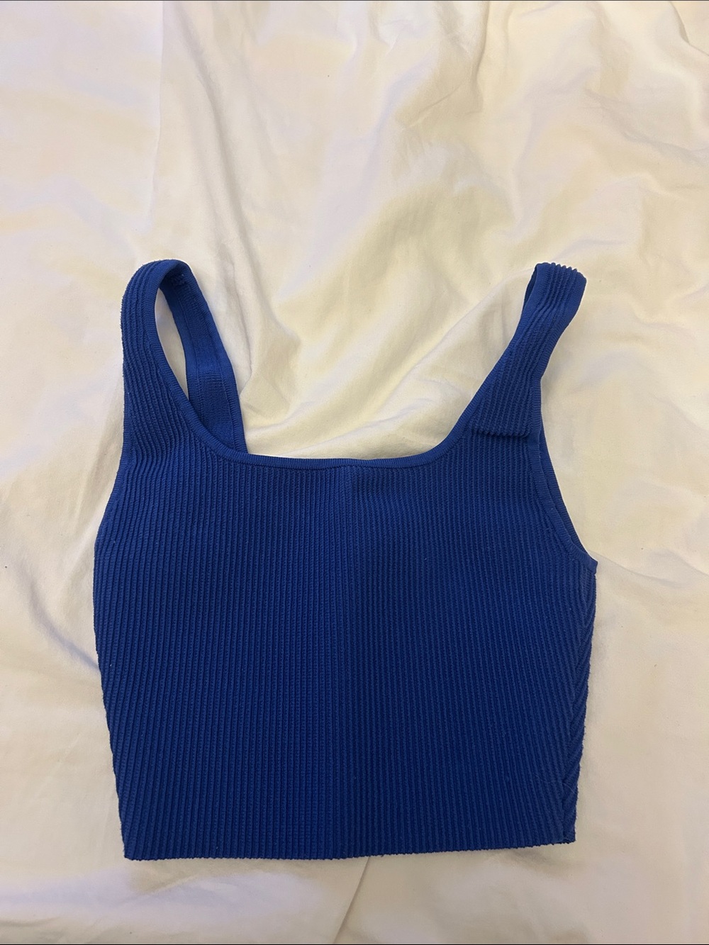 Babaton Royal Blue Ribbed One-Piece Tank
